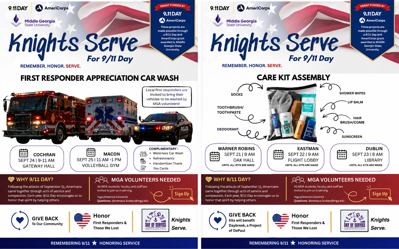 MGA Volunteers to Honor 9/11 Through First Responder Appreciation, Com...